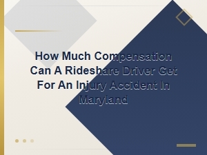 Compensation for Injured Rideshare Drivers in Maryland